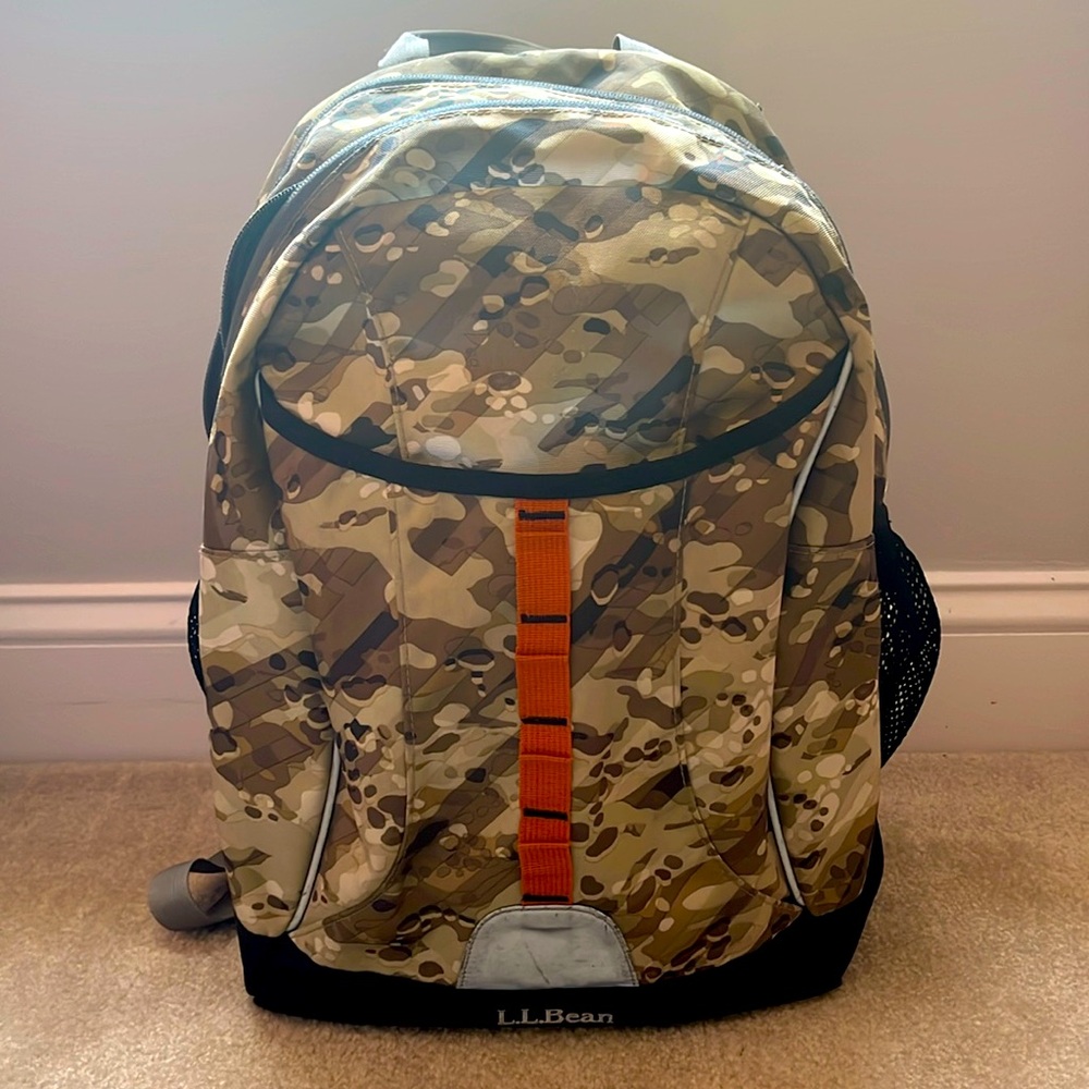 L.L.Bean camo backpack